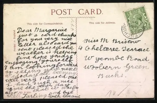 Künstler-AK Donald McGill: Strenge Eltern beobachten ihren betenden Sohn