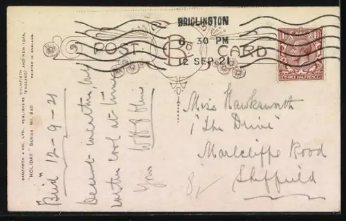 Künstler-AK Douglas Tempest: Bridlington, Drei Männer schlafen auf einer Treppe