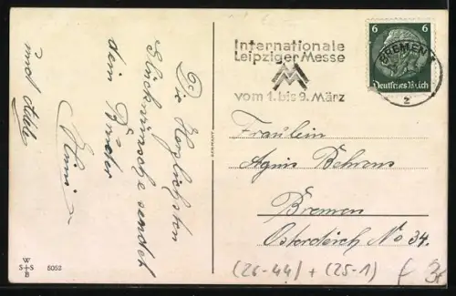 Künstler-AK John Wills: Herr hupt im Auto voller Geschenke