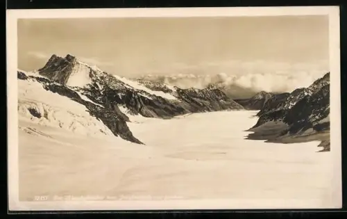 AK Jungfraujoch, Blick auf den Aletschgletscher