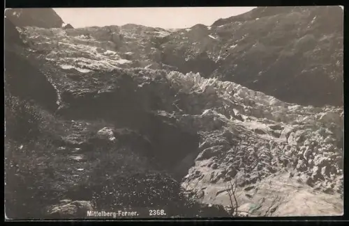 AK Mittelberg-Ferner, Panorama mit Gletscher