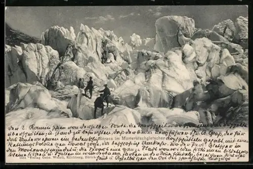 AK Séracs im Morteratschgletscher, Bergsteigergruppe