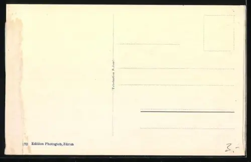 AK Gletsch /Furkabahn, Panorama mit Rhonegletscher