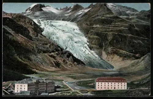 AK Rhonegletscher, Ortsansicht