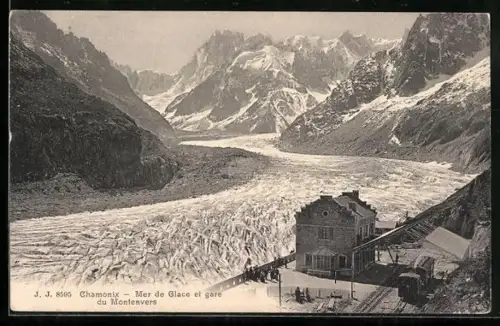 AK Chamonix, Mer de Glace et gare du Montenvers