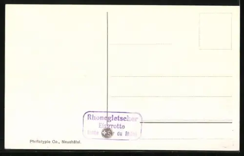AK Rhonegletscher, Panorama mit Gletscher