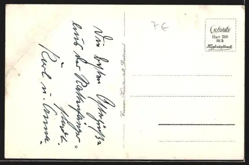 AK Hameln, Gesamtansicht, Rattenfängerhaus und grosse Ratte, Rattenfängergruss