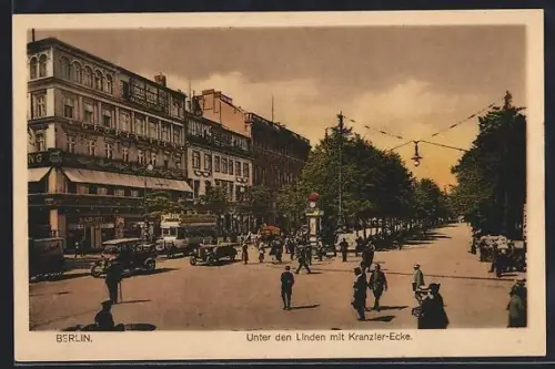 AK Berlin, Unter den Linden mit Kranzler-Ecke