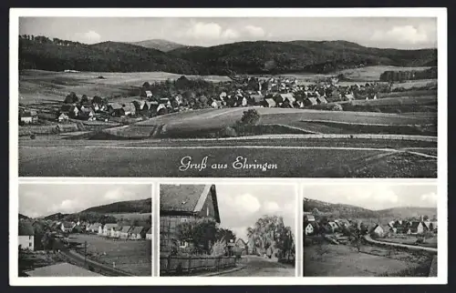 AK Ehringen, Totalansicht, Strassenpartien und Teilansicht