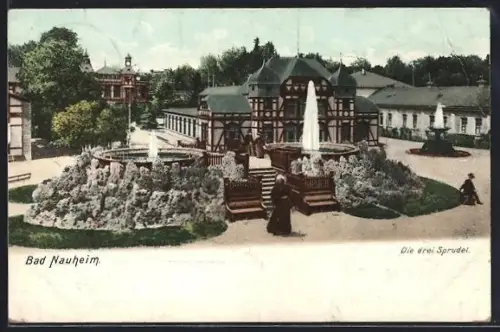 AK Bad Nauheim, Die drei Sprudel