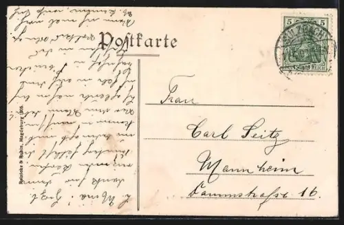 AK Saarbrücken, Partie am Deutsch-Mühlenweiler