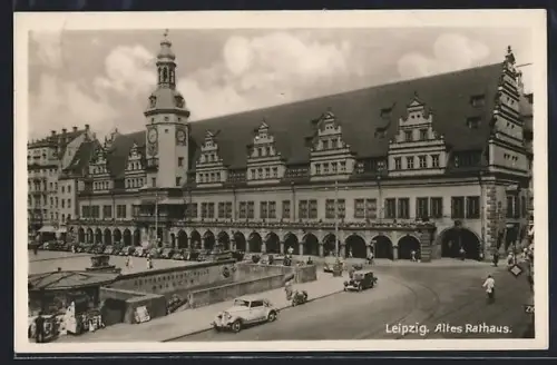 AK Leipzig, Partie am Alten Rathaus