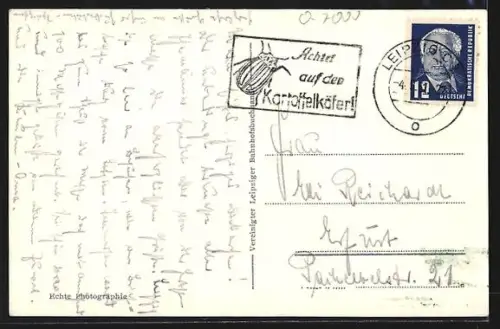 AK Leipzig, Partie am Alten Rathaus