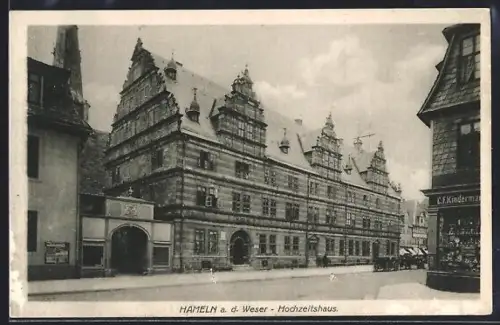 AK Hameln a. d. Weser, Partie am Hochzeitshaus