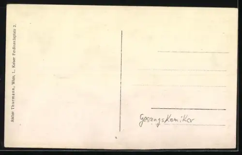 AK Gesangskomiker Pepi Steidler, Porträts in den Jahren 1863 und 1918