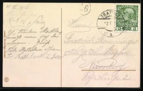 AK Trafoi, Talpanorama mit Gasthof Edelweis