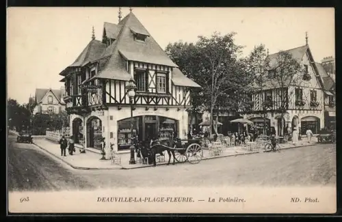 AK Deauville-La-Plage-Fleurie, La Potinieré