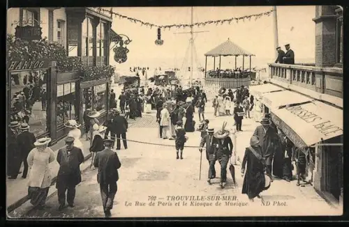 AK Trouville-sur-Mer, La Rue de Paris
