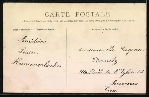 AK Compiègne, La Passerelle