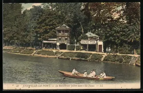AK Joinville-le-Pont, Le Restaurant Julien dans l`Ile Fanac