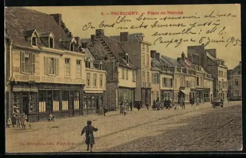 AK Picquigny, Place du Marche