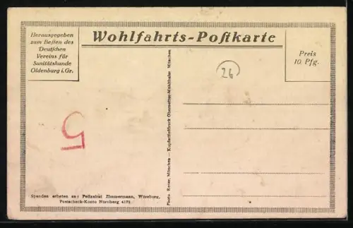 AK Sanitätshund zieht seinen verwundeten Soldaten auf den Skiern seines Führer