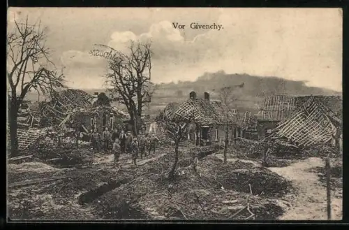 AK Givenchy, Soldaten in Trümmern