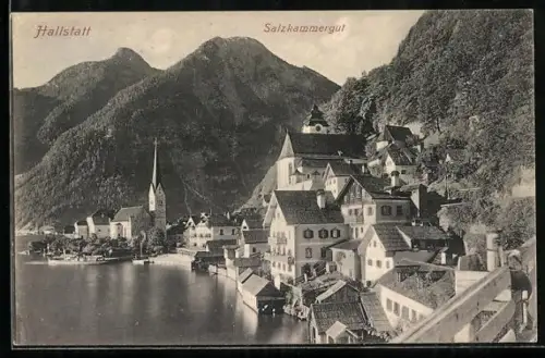 AK Hallstatt, Ortsansicht