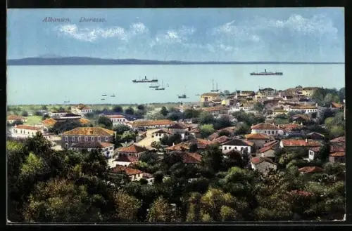 AK Durazzo, Ortspartie am Meer