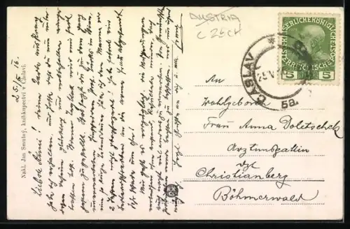 AK Tschaslau / Caslav, Námestí, Marktplatz mit Geschäften