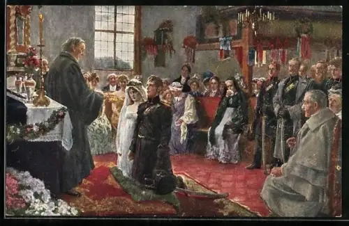 AK Eichstädt, Hochzeit vor dem Ausmarsch, Befreiungskriege