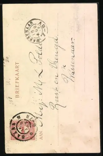 AK Baarn, Laanstraat mit Blick auf Kirche