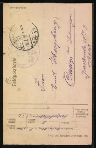 AK Peronne, Soldaten auf dem Marktplatz