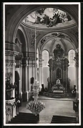 AK Haindorf / Hejnice, Inneres der Kirche