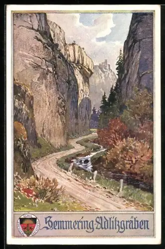 AK Deutscher Schulverein NR.451: Hermmering-Adlitzgräben