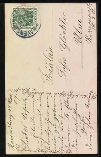 AK Königin Luise von Preussen schreitet die Treppe hinab