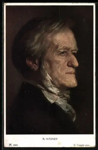 AK Portrait von Richard Wagner, Komponist