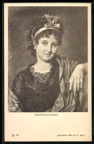 AK Christiane Vulpius, Goethes Freundin