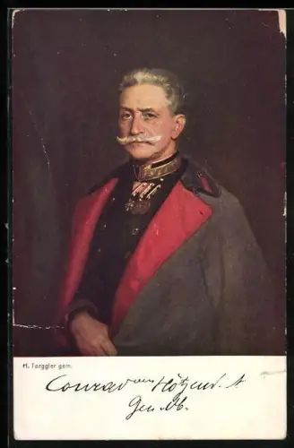 AK Rotes Kreuz Nr. 340, Heerführer Conrad von Hötzendorf in Uniform