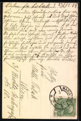 Künstler-AK Kaiser Franz Josef I. von Österreich im Gebet