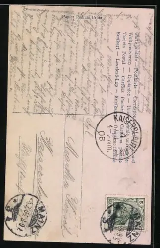 AK Figur der Gretchen aus Goethe`s Faust am Spinnrad