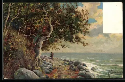 Künstler-AK Robert Kämmerer: Broadstairs, Uferidyll