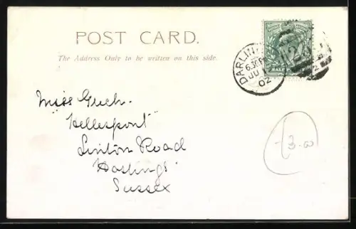 AK London, König Eduard VII. von England, Tower Bridge, Westminster Abbey, Houses of Parliament, Wappen