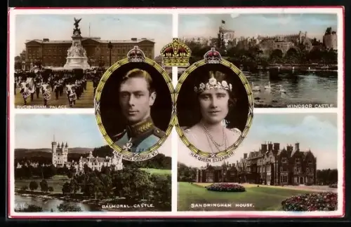AK King George VI. and Queen Elizabeth, Balmoral Castle, Sandringham House