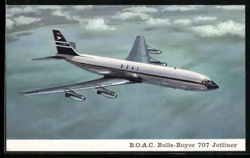 AK Flugzeug Rolls-Royce 707 Jetliner der B.O.A.C.