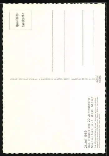 AK Edwin Aldrin, Astronaut bei seinen ersten Gehversuchen auf dem Mond, mit Landefähre Eagle im Spiegelbild des Helms