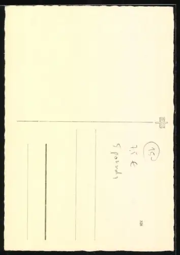 AK Schäferhund mit rausgestreckter Zunge