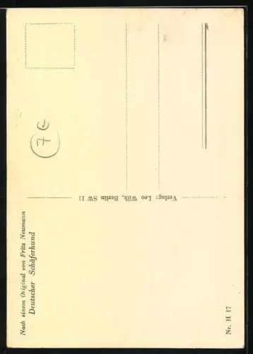 AK Auf mich kannst Du Dich verlassen!, Schäferhund