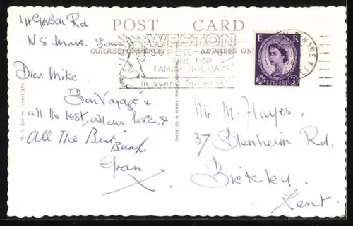 AK Weston-Super-Mare, General View of the Winter Gardens