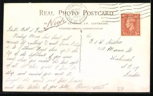 AK Niton /I. W., St. Catherines Lighthouse